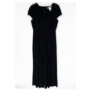 SPORTMAX Wide Leg Cut Out Detail Jumpsuit 8‎ Black